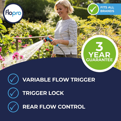 FloPro Garden Watering Multi Spray Gun Trigger 7 Patterns