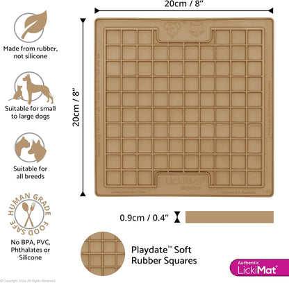 Cat Dog Rubber Playdate LickiMat Lick Mat Enrichment Mat for Anxiety Relief