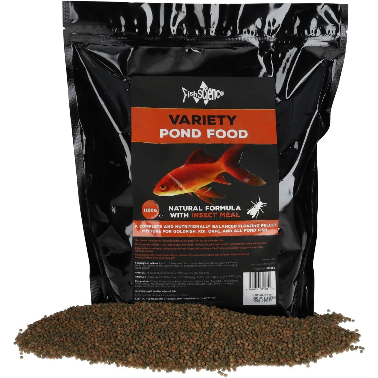 Fish Science Variety Pond Fish Food Pellets 290g/1100g/2150g