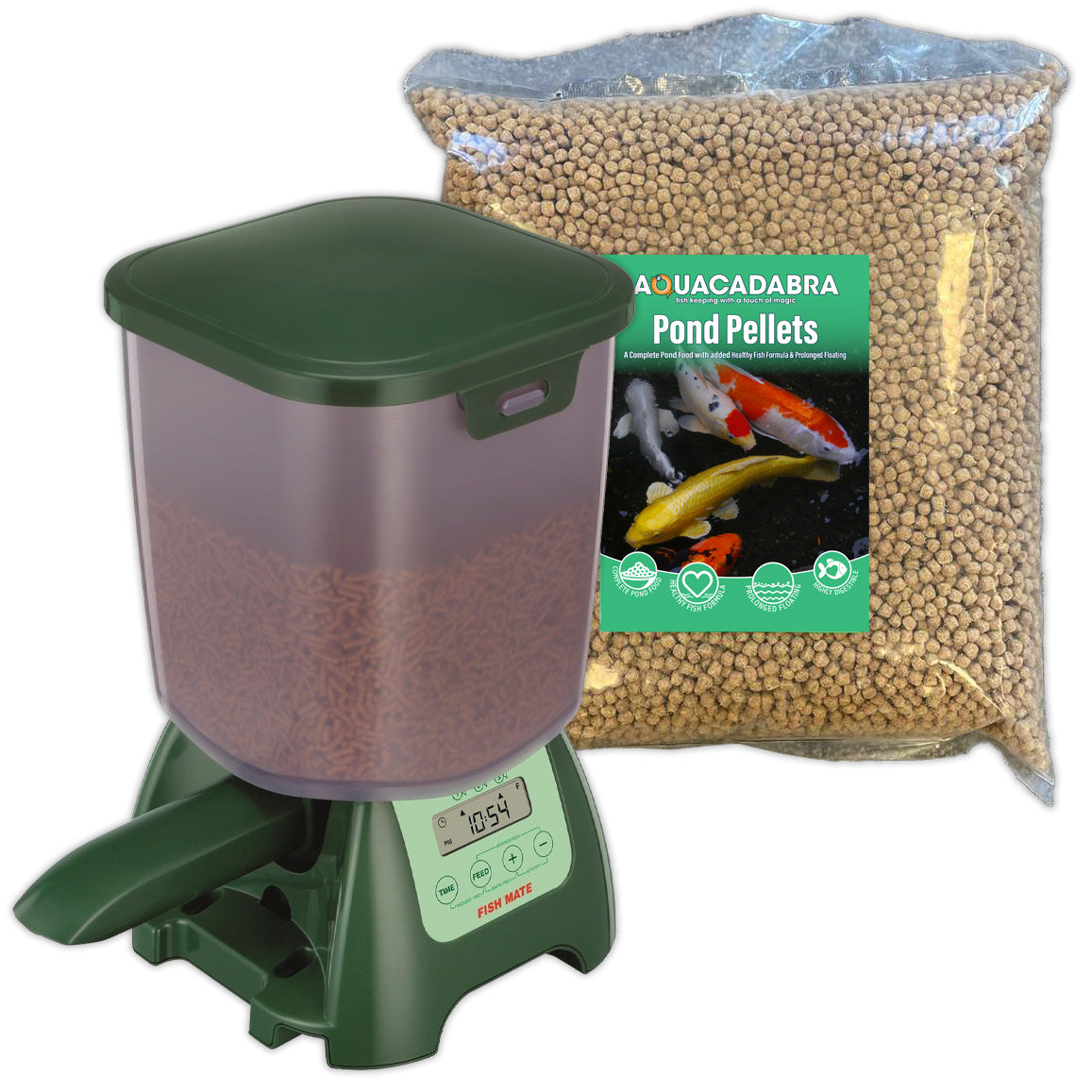 Aquacadabra Pond Food 2kg & P7000 Auto Feeder