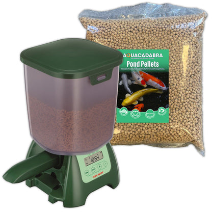 Aquacadabra Pond Food 2kg & P7000 Auto Feeder