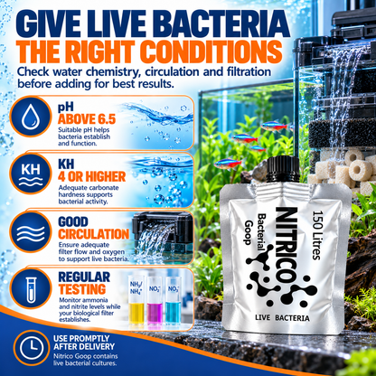 Nitrico Goop Live Filter Bacteria Aquarium Fish Tank Cycling Starter