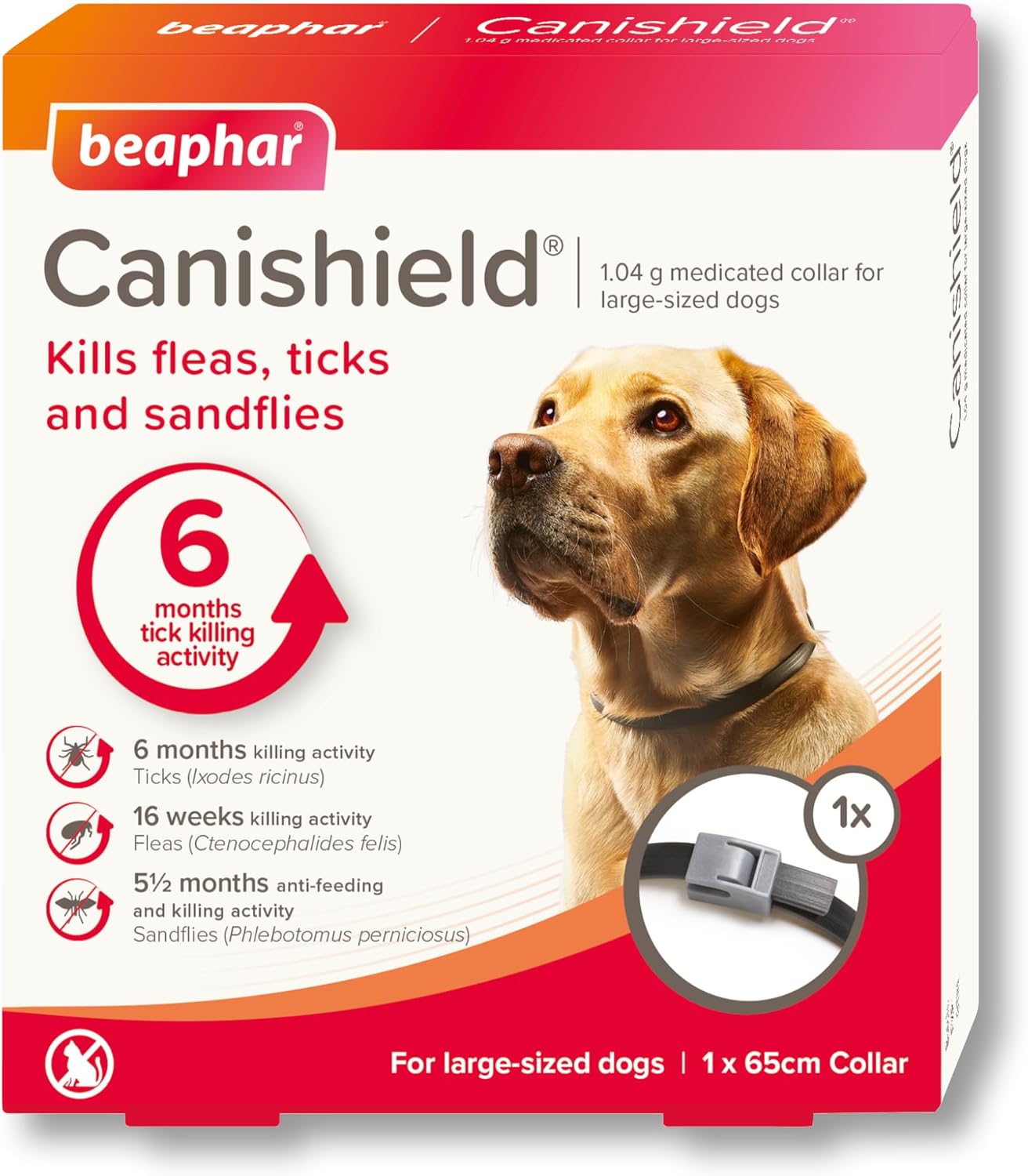Beaphar Canishield Medicated Collar 4-6 Months up to 65cm