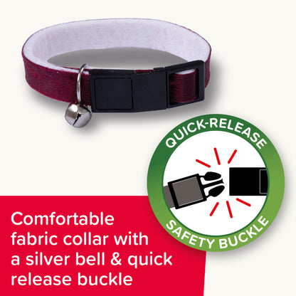 Beaphar Soft Velvet Flea Collar for Cats – Twin Pack 30cm Repels Fleas