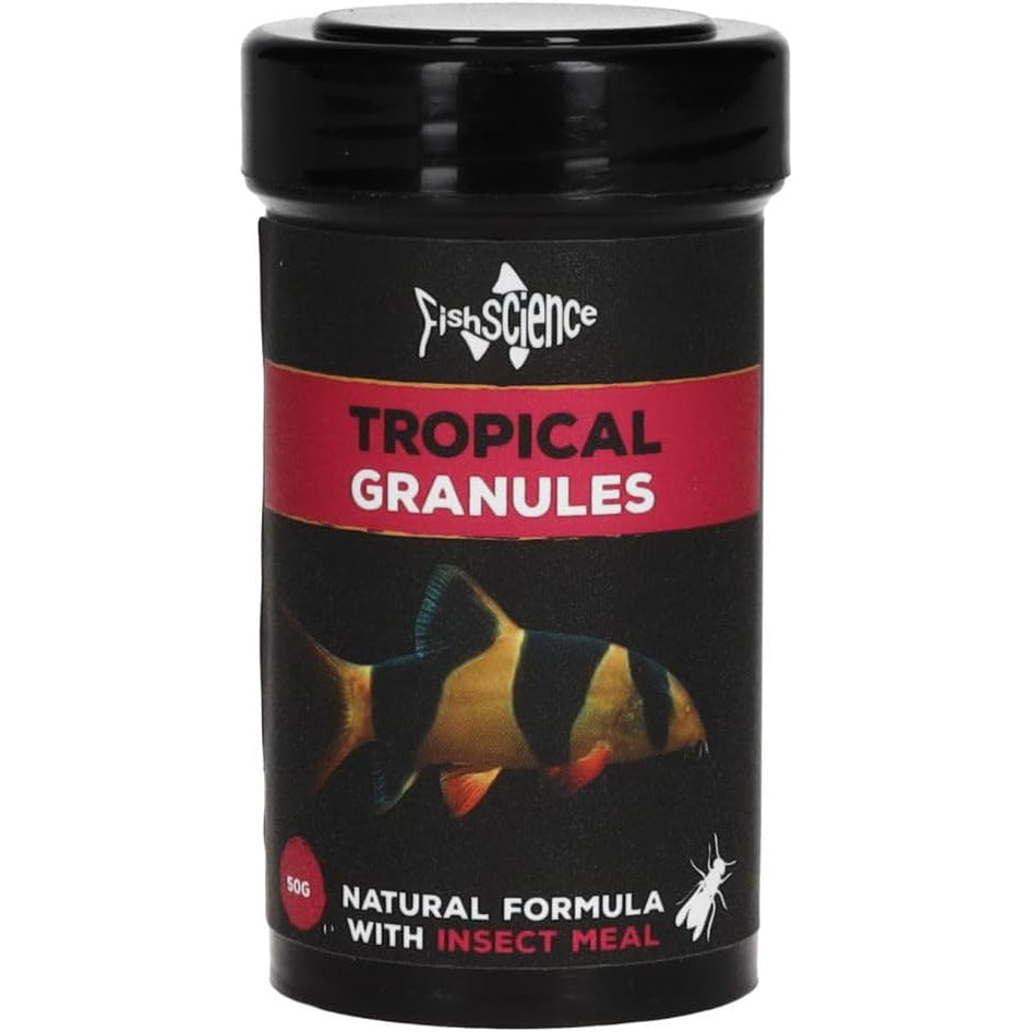 Fish Science Tropical Granules 50g, 120g and 240g Aquarium Fish Food Pellets