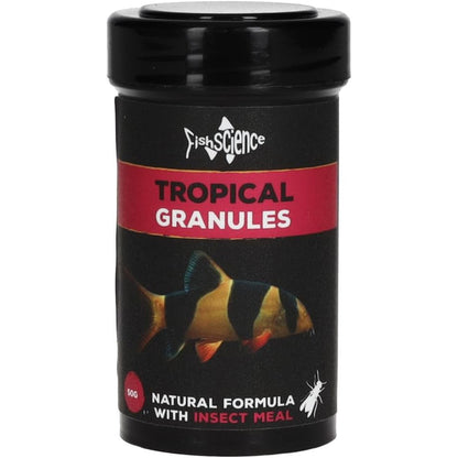 Fish Science Tropical Granules 50g, 120g and 240g Aquarium Fish Food Pellets