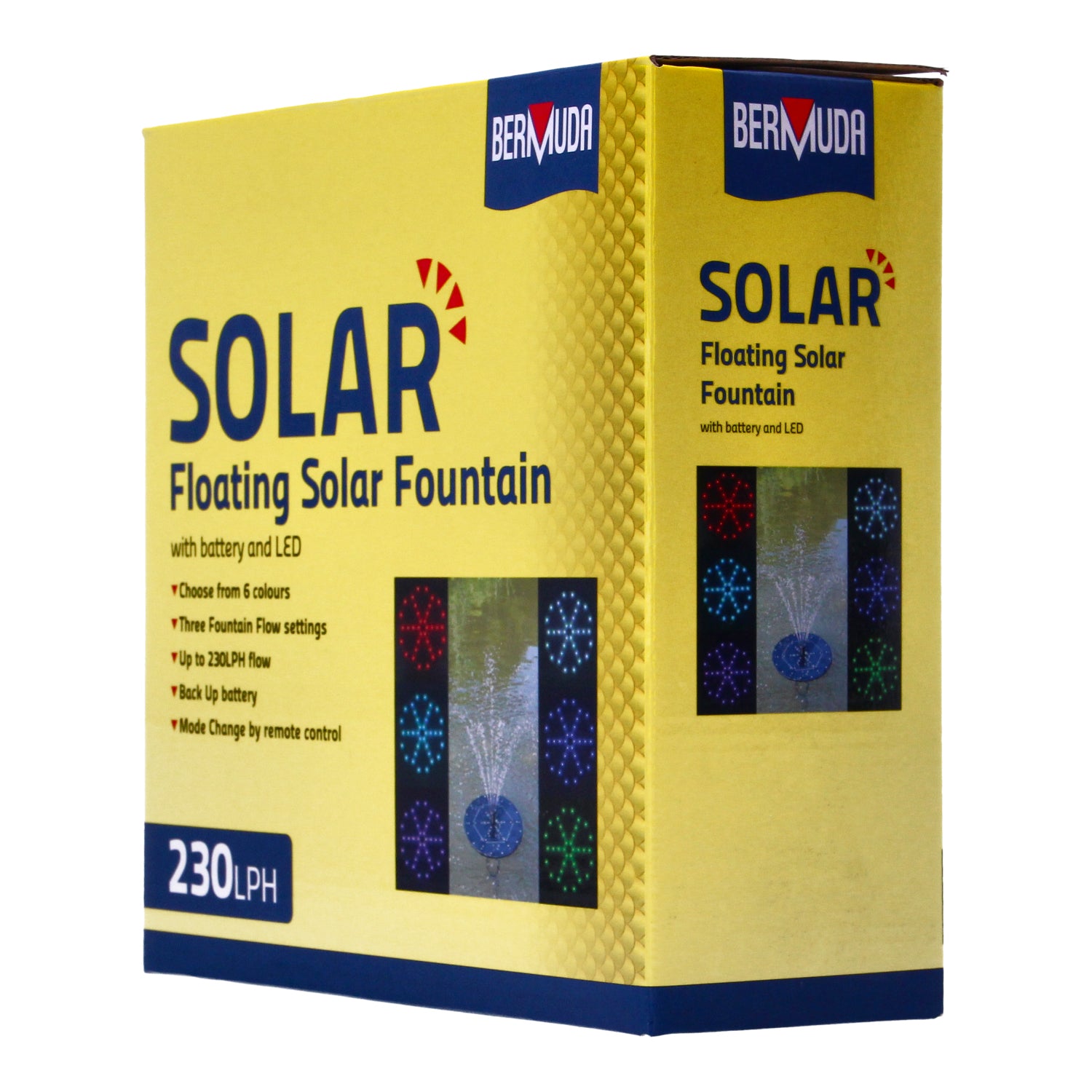 Bermuda Solar Pond Pump Fountain Water Feature Eco Power 230 LPH