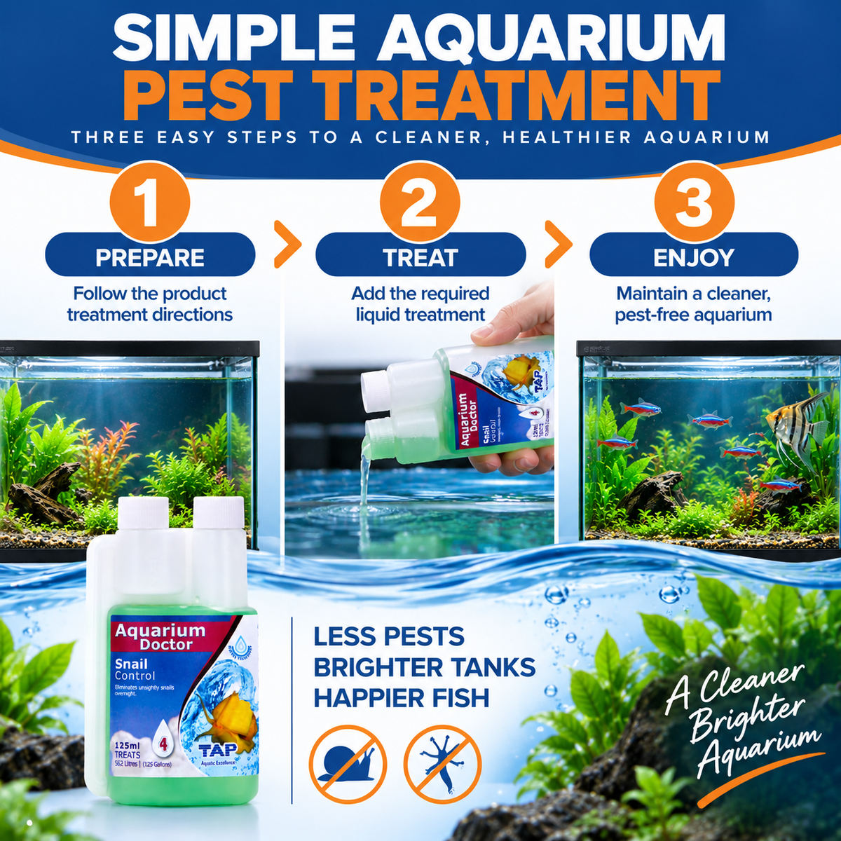 Aquarium Snail Eliminator – Safe for Fish & Plants