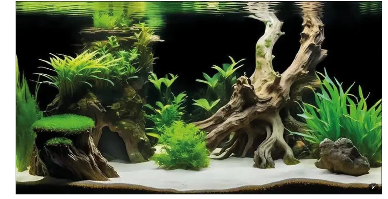 Superfish Decorative Poster Aquarium Fish Tank Background