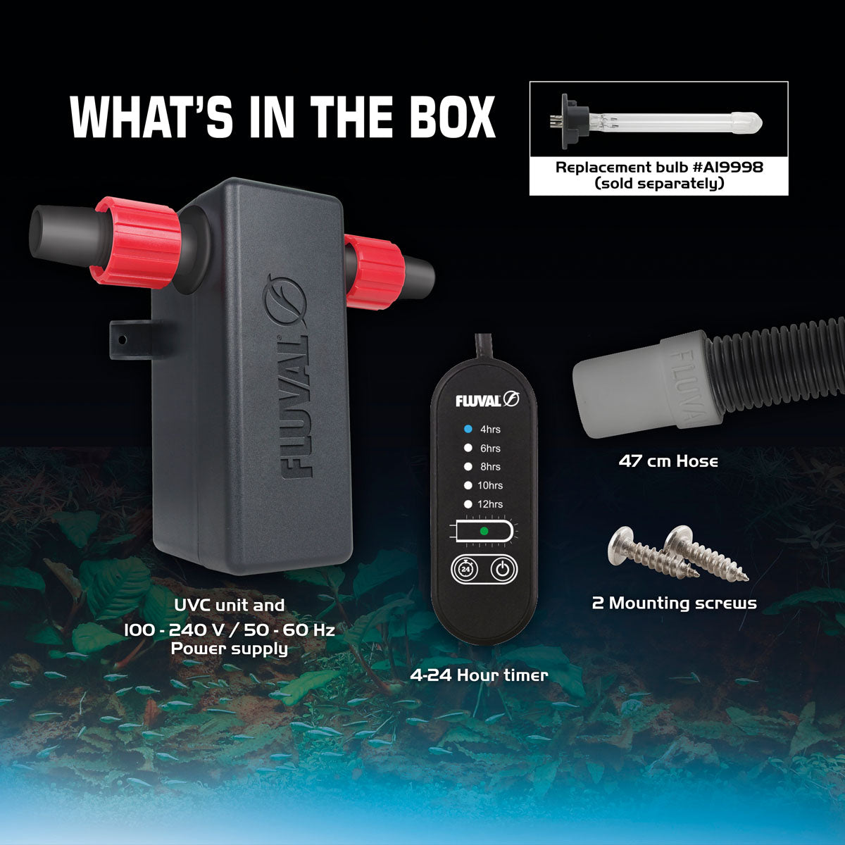 Fluval 3w In-Line UVC Clarifier 2024