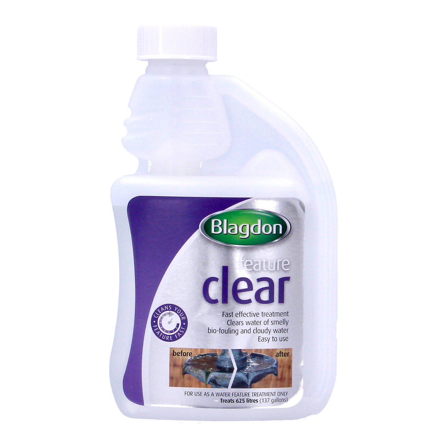 BLAGDON FEATURE CLEAR FAST EFFECTIVE POND ORNAMENT FOUNTAIN TREATMENT 250ML