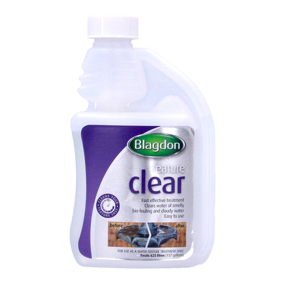 BLAGDON FEATURE CLEAR FAST EFFECTIVE POND ORNAMENT FOUNTAIN TREATMENT 250ML