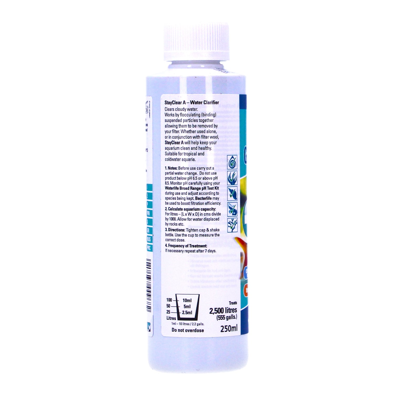 WATERLIFE STAYCLEAR A CLEARS CLOUDY & GREEN WATER 250ml