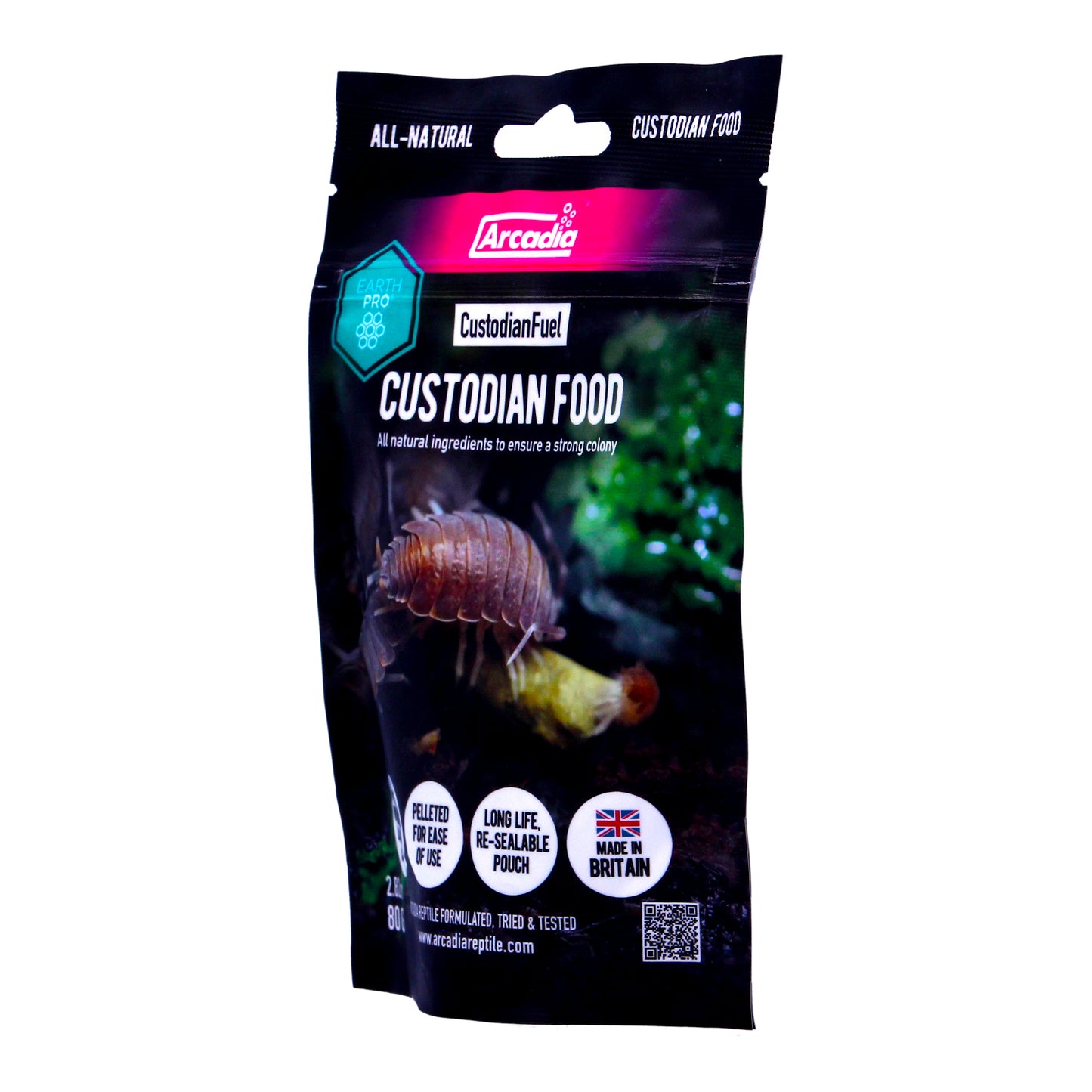 Arcadia EarthPro Custodian Fuel 80g Springtail Food woodlice bio-active Springtail Food woodlice bio-active