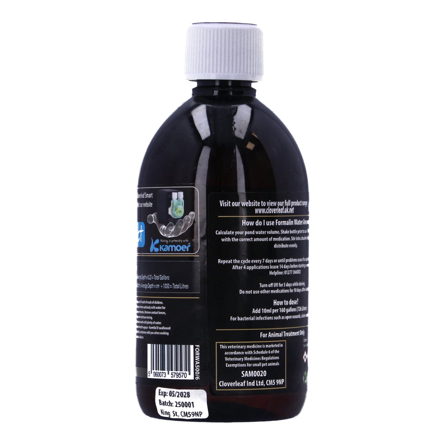 Cloverleaf Formalin Water Answer Koi Pond Water Treatment 250ml & 500ml