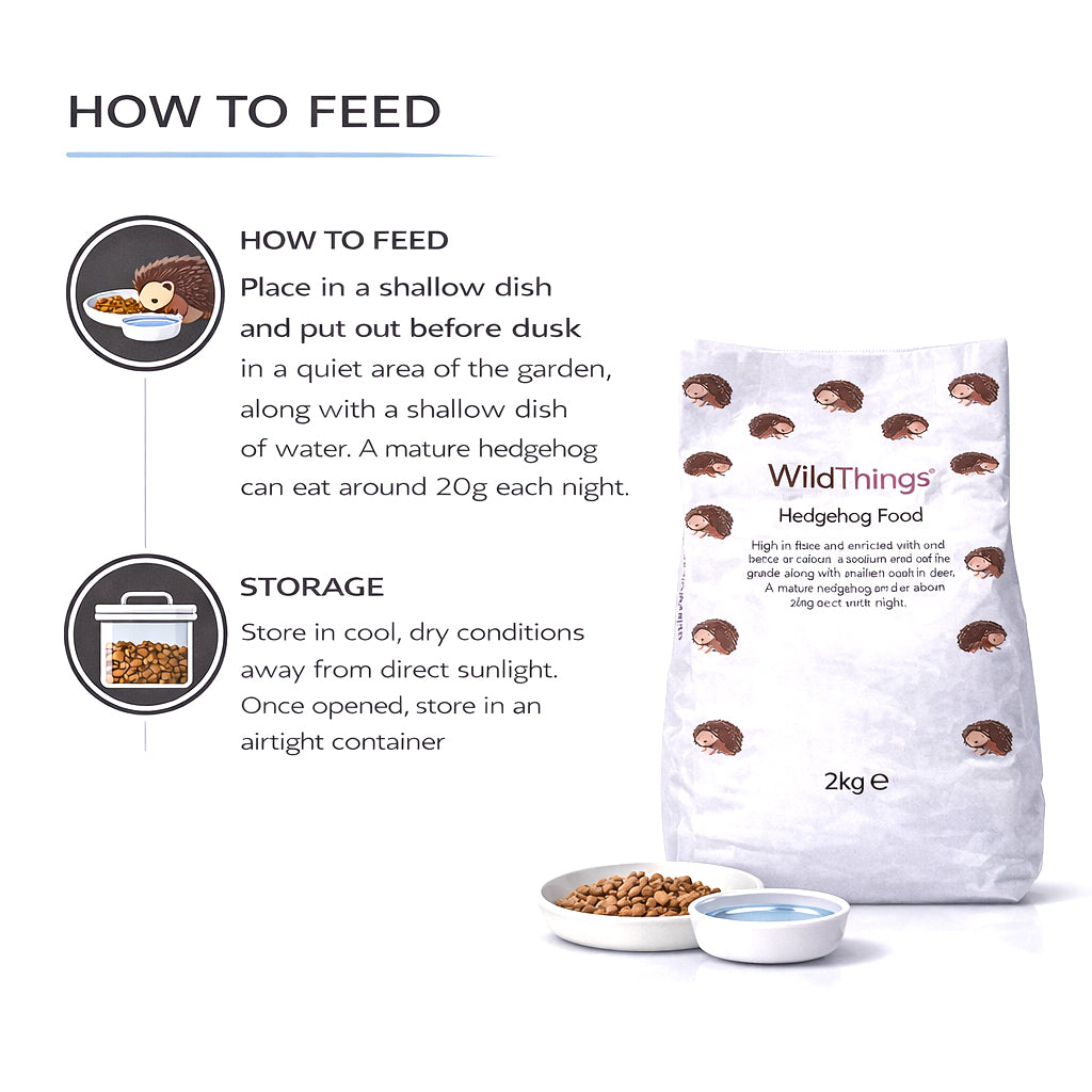 WildThings Hedgehog Flake Food 2kg - Fruit, Insects & Meat