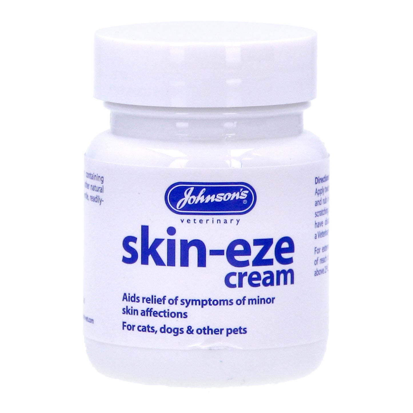 Johnson's 50g Skin-eze Cream for Dog Cats & Pets Relive Soothe Itchy Sore Skin