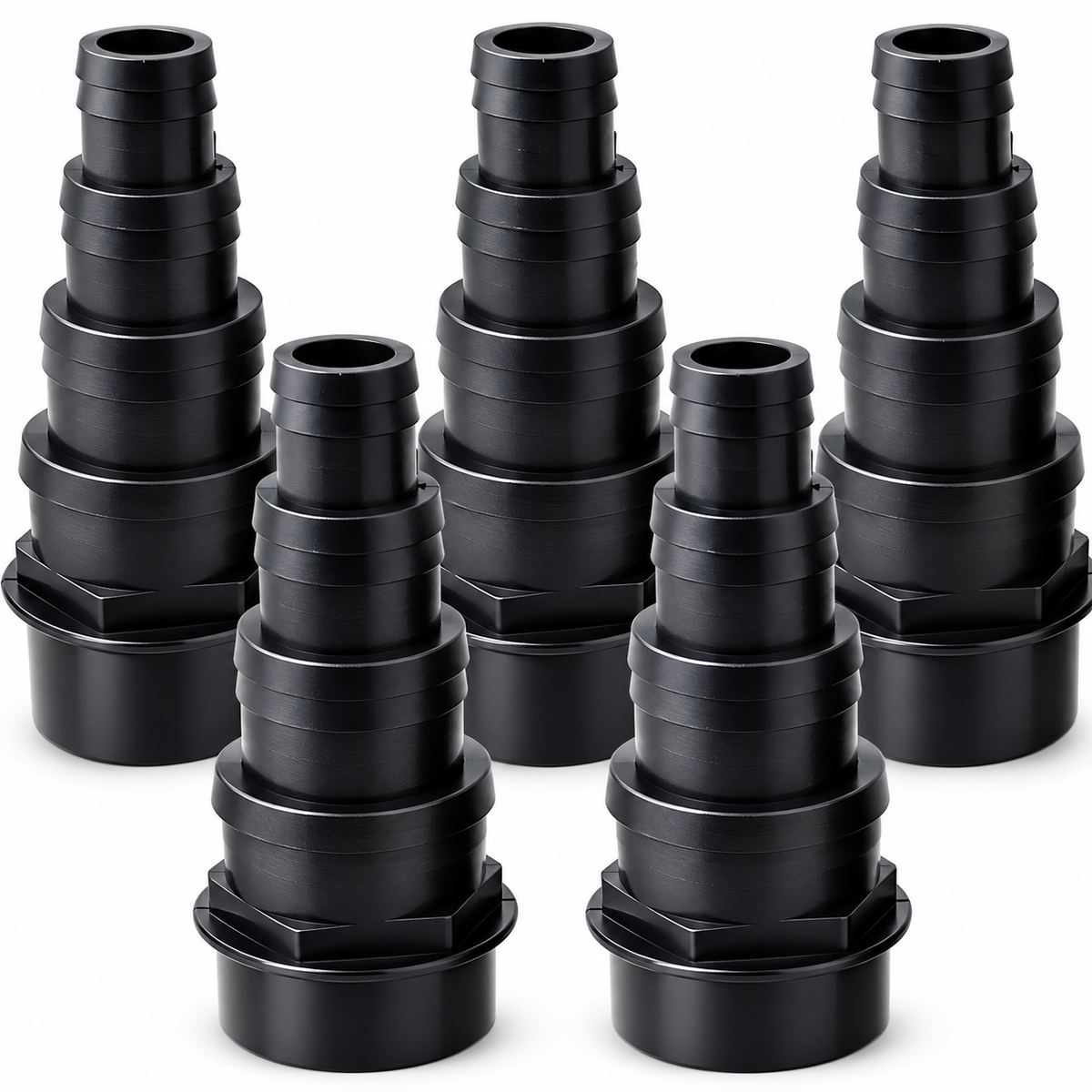 1.5" Solvent Weld Hosetail x5 Pond Pump Filter Hose Connector Adapter 38mm