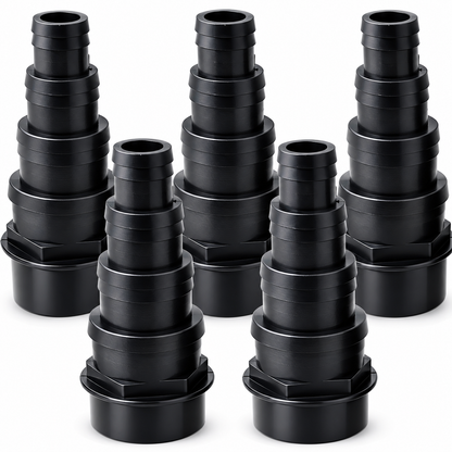 1.5" Solvent Weld Hosetail x5 Pond Pump Filter Hose Connector Adapter 38mm