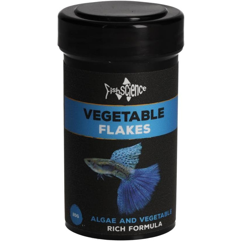 Fish Science Vegetable Flake Fish Food with Algae 20g / 50g Tube