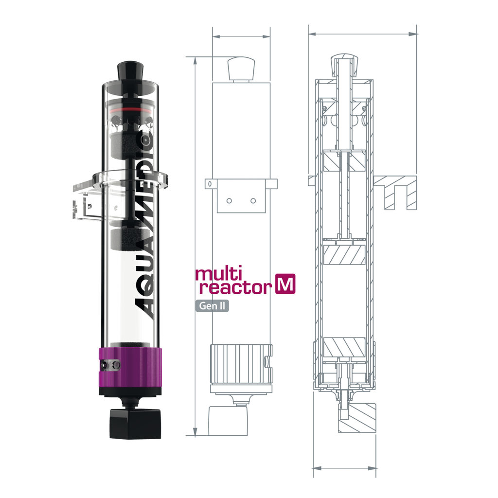 Aqua Medic Multi Reactor Gen II Marine Freshwater Sump Media Reactor All-In-One