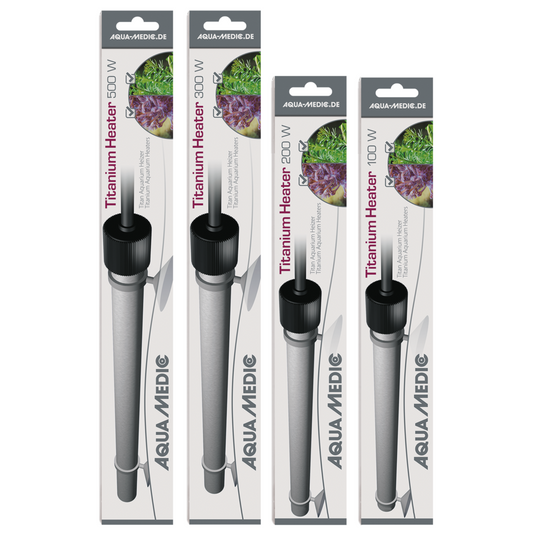 Aqua Medic Titanium Heater - Saltwater Resistant & Shutterproof - 100W to 500W