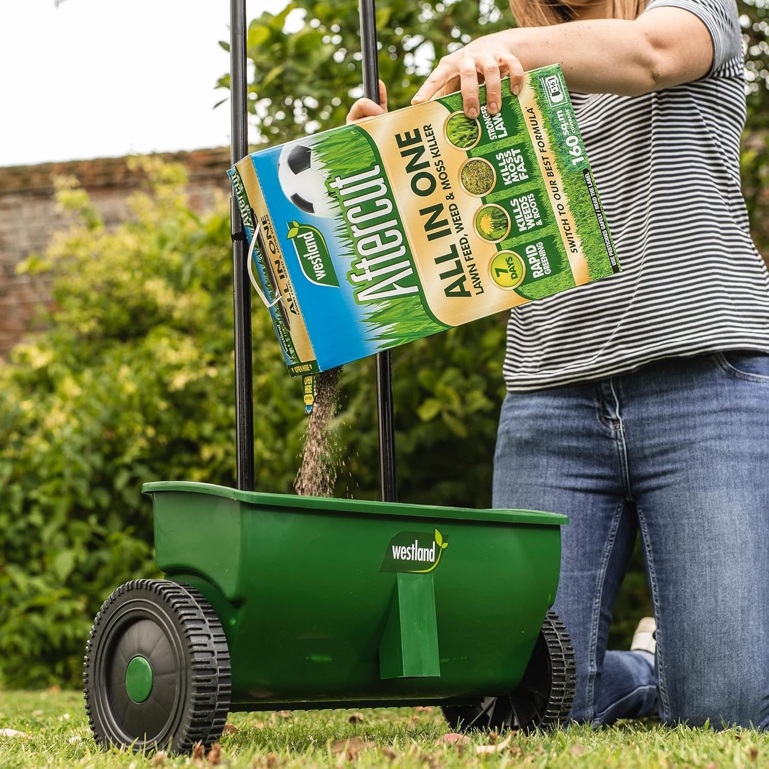Aftercut All in One Lawn Feed, Weed and Mosskiller 160m2 Box x 5