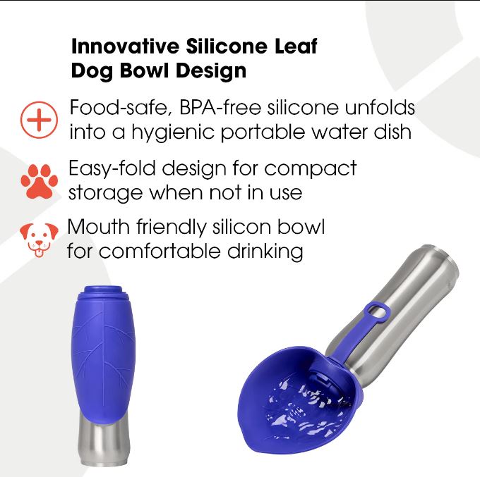 Dog Mate Bpa Free Insulated 800ml Water Bottle 