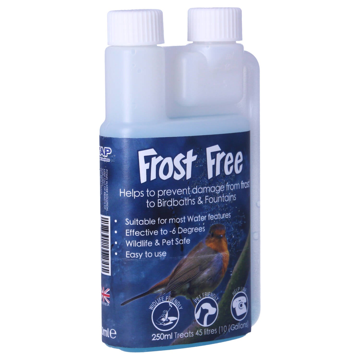 TAP Frost Free 250ml Prevent Water Feature Ice Freeze Pet Wildlife Safe Garden