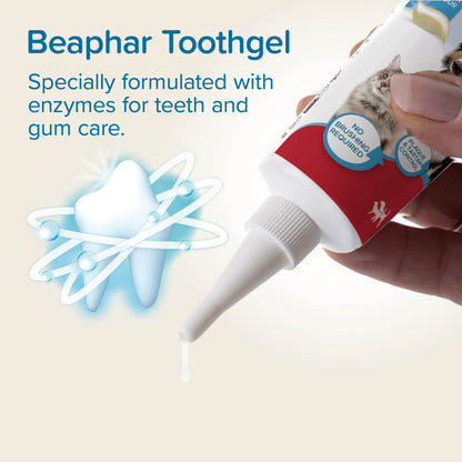 Beaphar Tooth Gel Liver Flavoured for Cats & Dogs 100g 