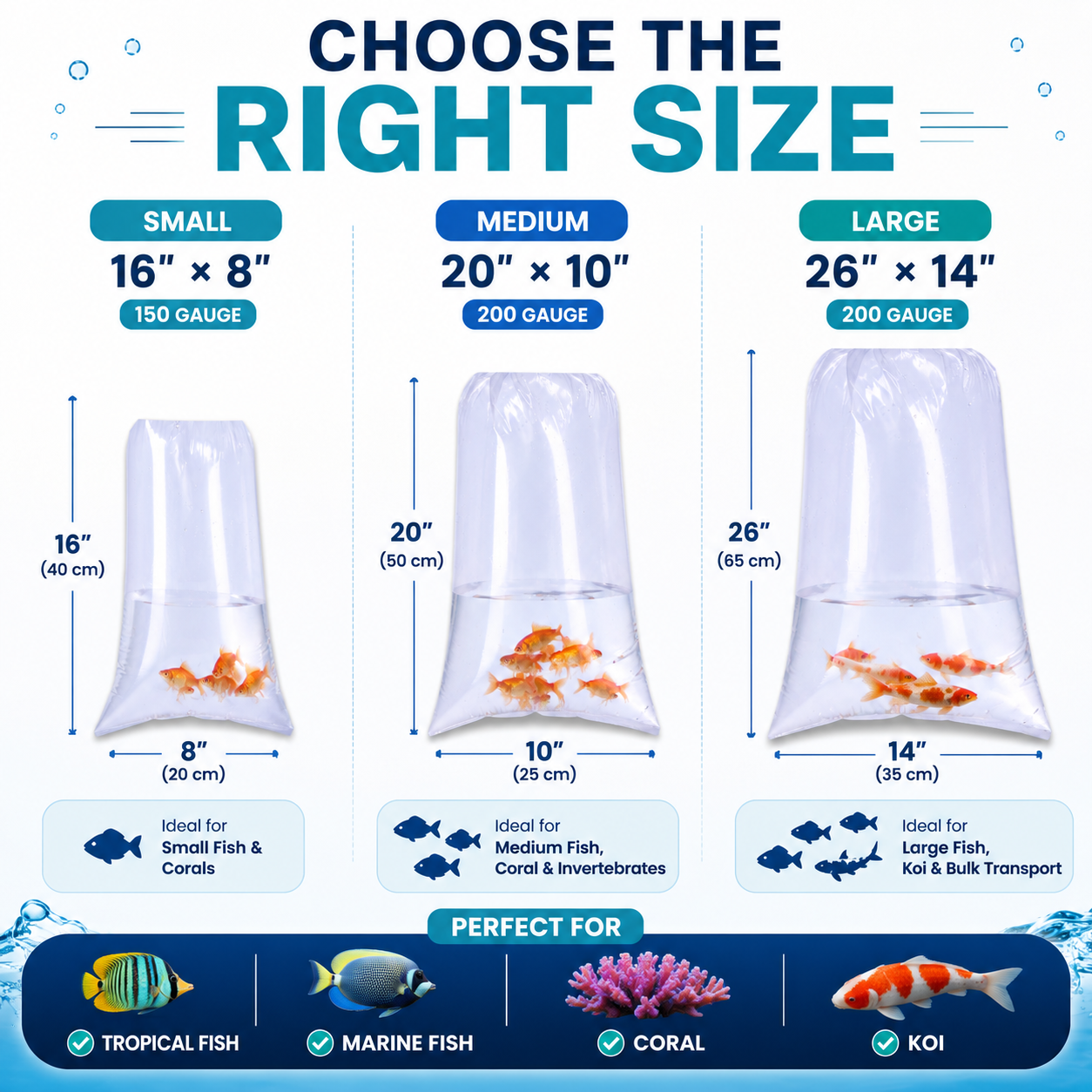 Aquacadabra Puncture-Proof Fish Transport Bags