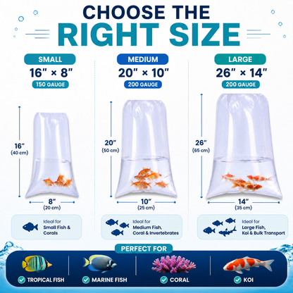 Aquacadabra Puncture-Proof Fish Transport Bags