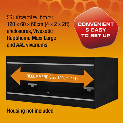 Exo Terra Bearded Dragon Vivarium Accessory Kit with Heating, UVB & Substrate