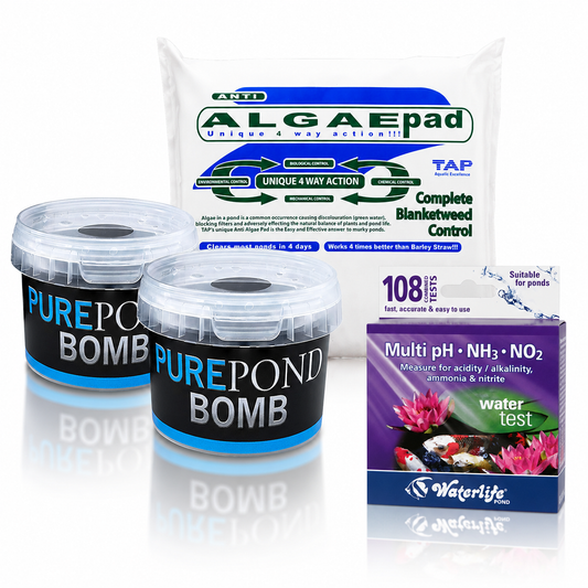 Healthy Pond Water & Algae Control Bundle for Koi and Garden Ponds