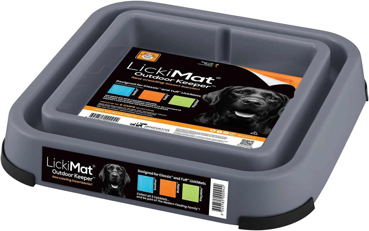 LickiMat Outdoor Keeper Dog Food Bowl Feeding Station Non Slip