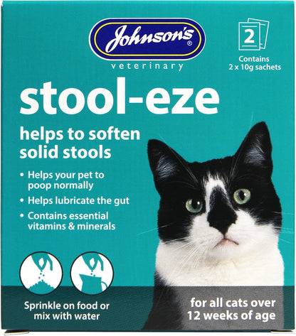 Johnson's Powder Vet Stool-Eze For Cats or Dogs Stool Softener for Pets