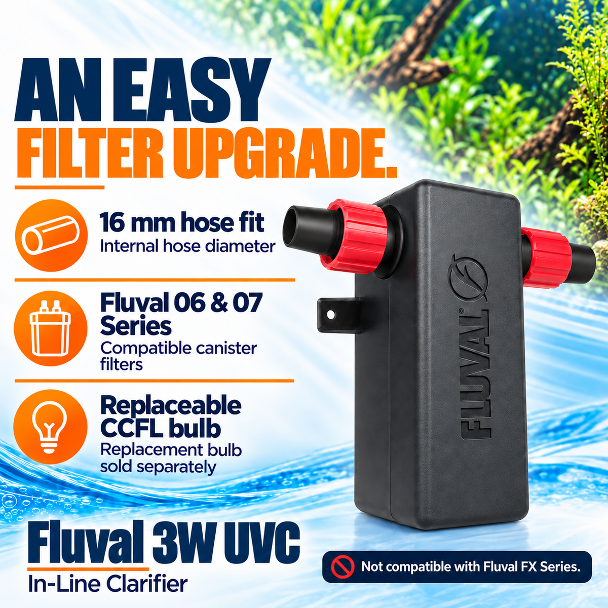 Fluval In-Line UVC Clarifier