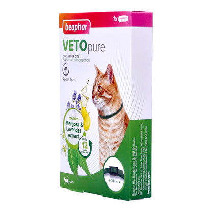 Beaphar VETOpure Plant-Based Protection Flea Collar for Cats | 35cm