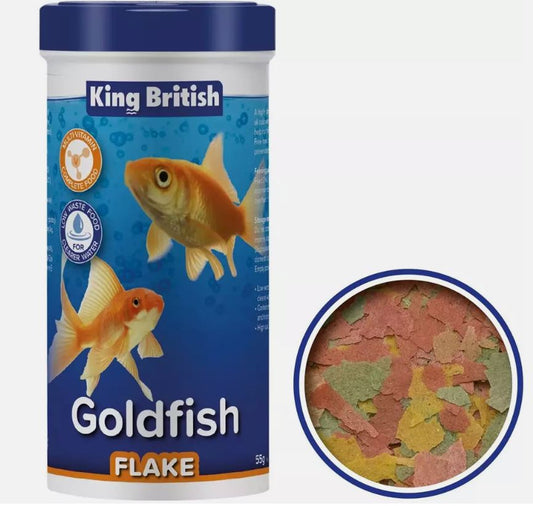 King British Goldfish Flake Food 28g Pack of 4