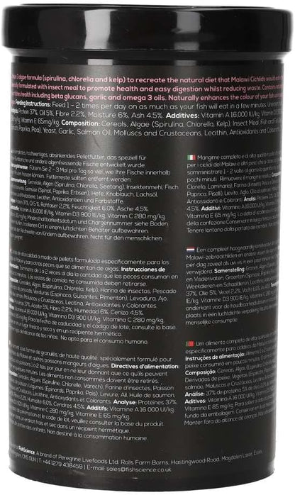 Fish Science Malawi Pellet 115g and 450g Aquarium Fish Food FishScience