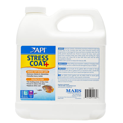 API Stress Coat & Stress Zyme 1.9L Aquarium Water Conditioner Bacteria Kit
