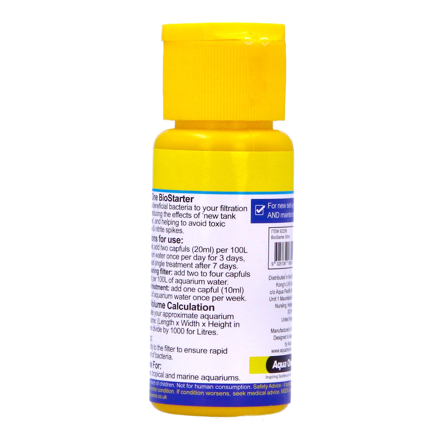 Aqua One WaterSafe 50ml & BioStarter 50ml Bundle Aquarium Tap Water Treatment