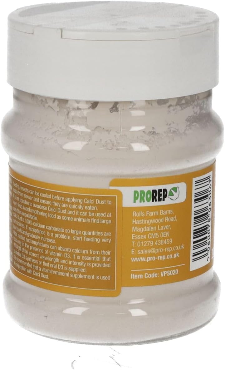 ProRep Calcium Dust 200g Reptiles Snake Gecko Frog Amphibian Supplement