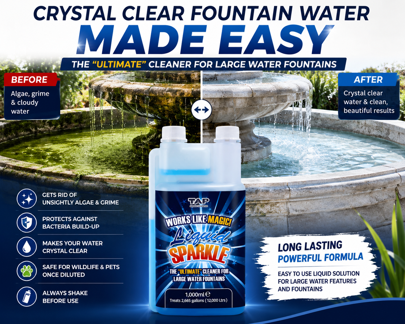 TAP Liquid Sparkle Water Feature Cleaner