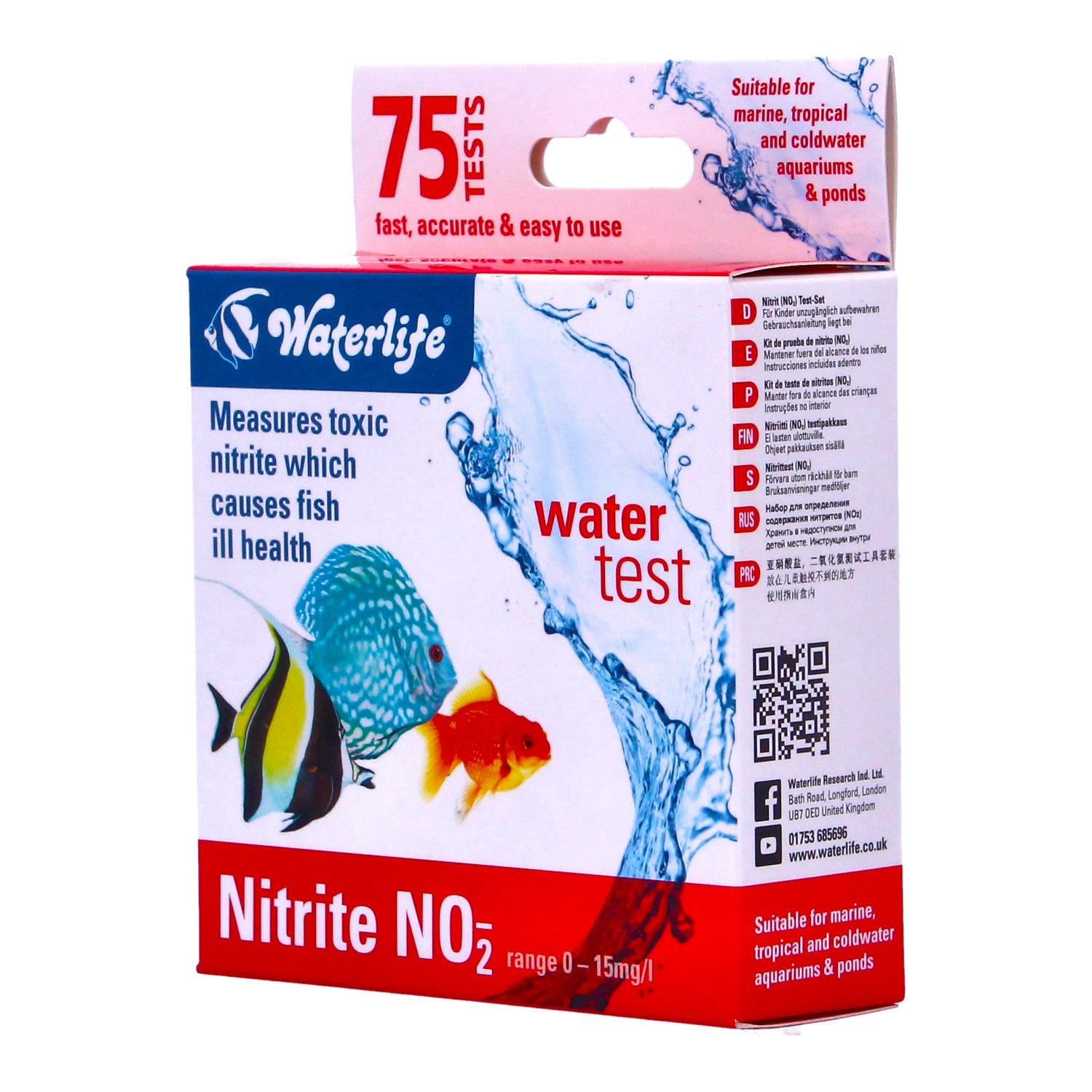 Waterlife Nitrite NO2 Water Test