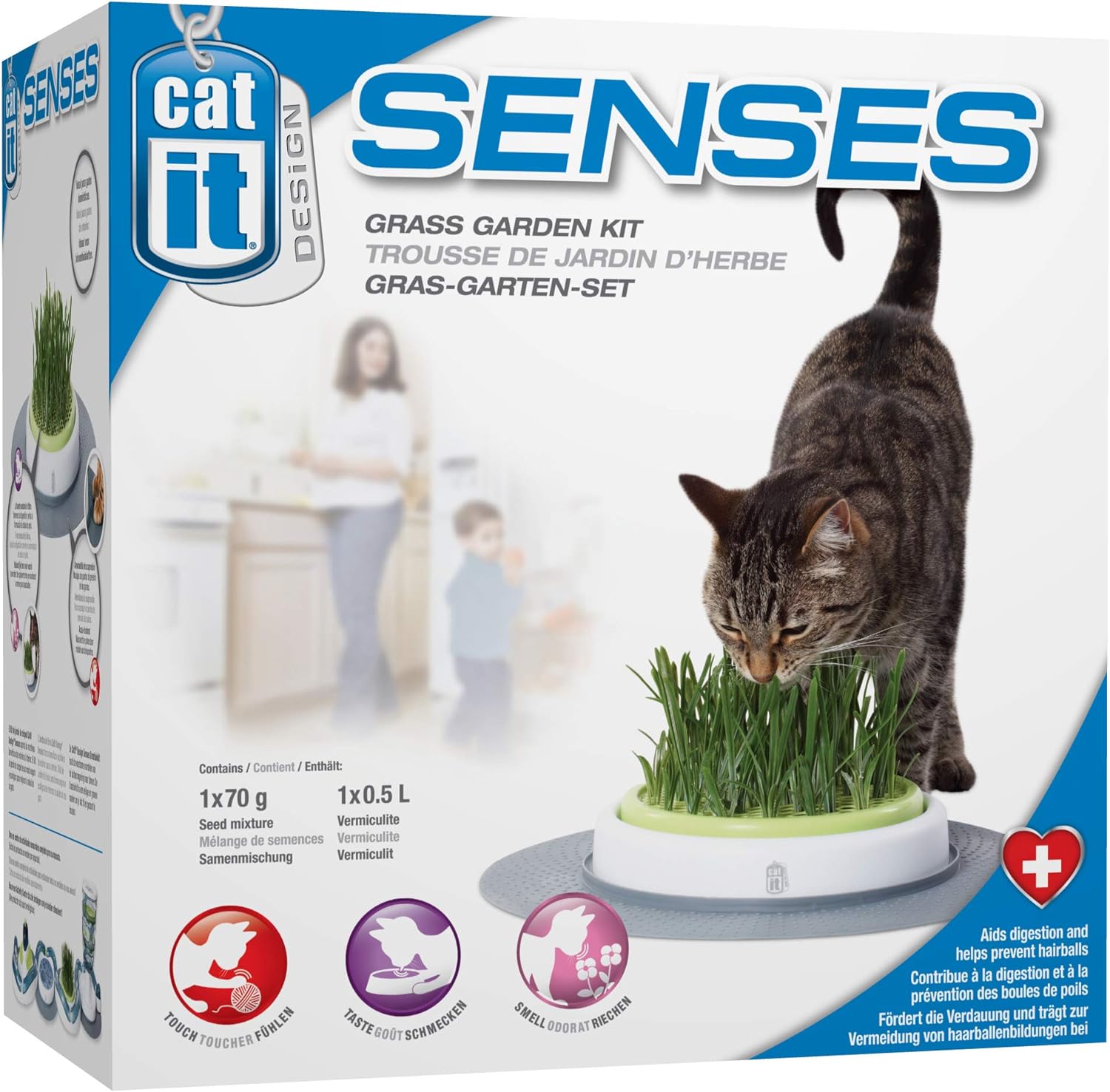 Catit Senses Grass Garden Kit Cat Interactive Toy