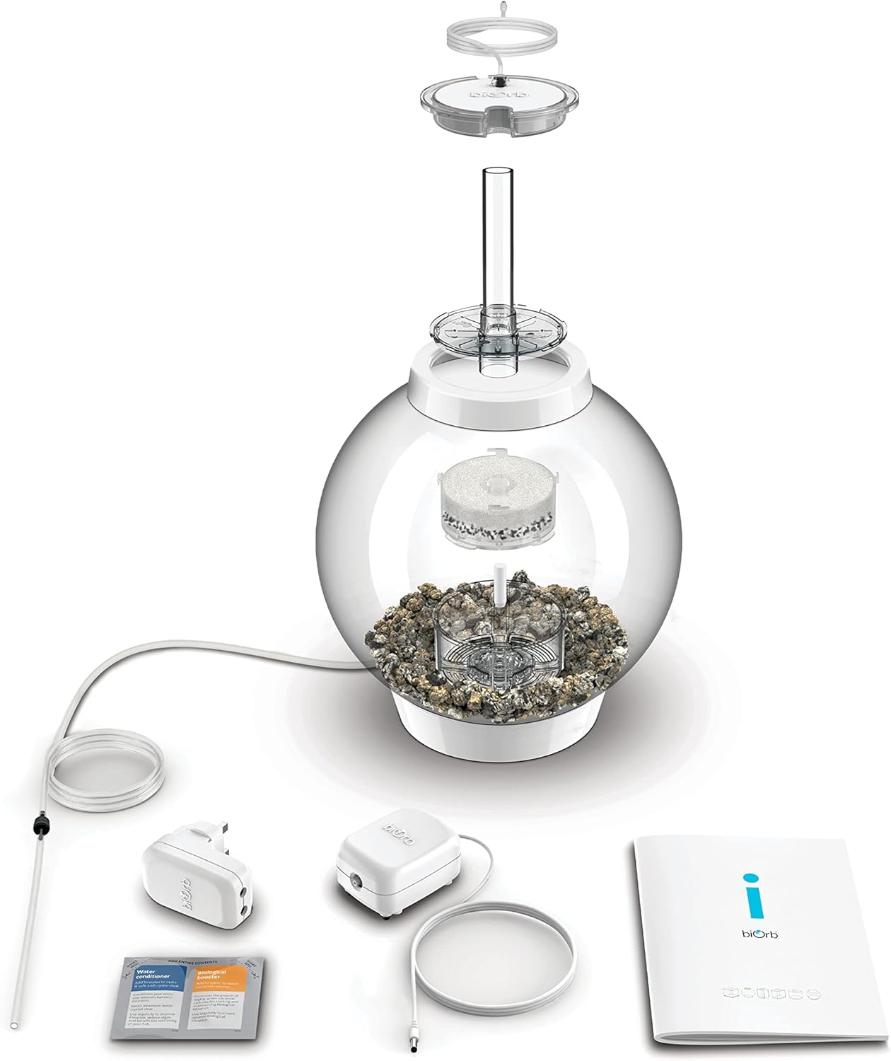 biOrb Classic 30L LED Aquarium – White Round Fish Tank