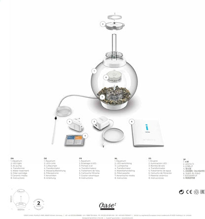 biOrb Classic 15 Acrylic Aquarium Silver