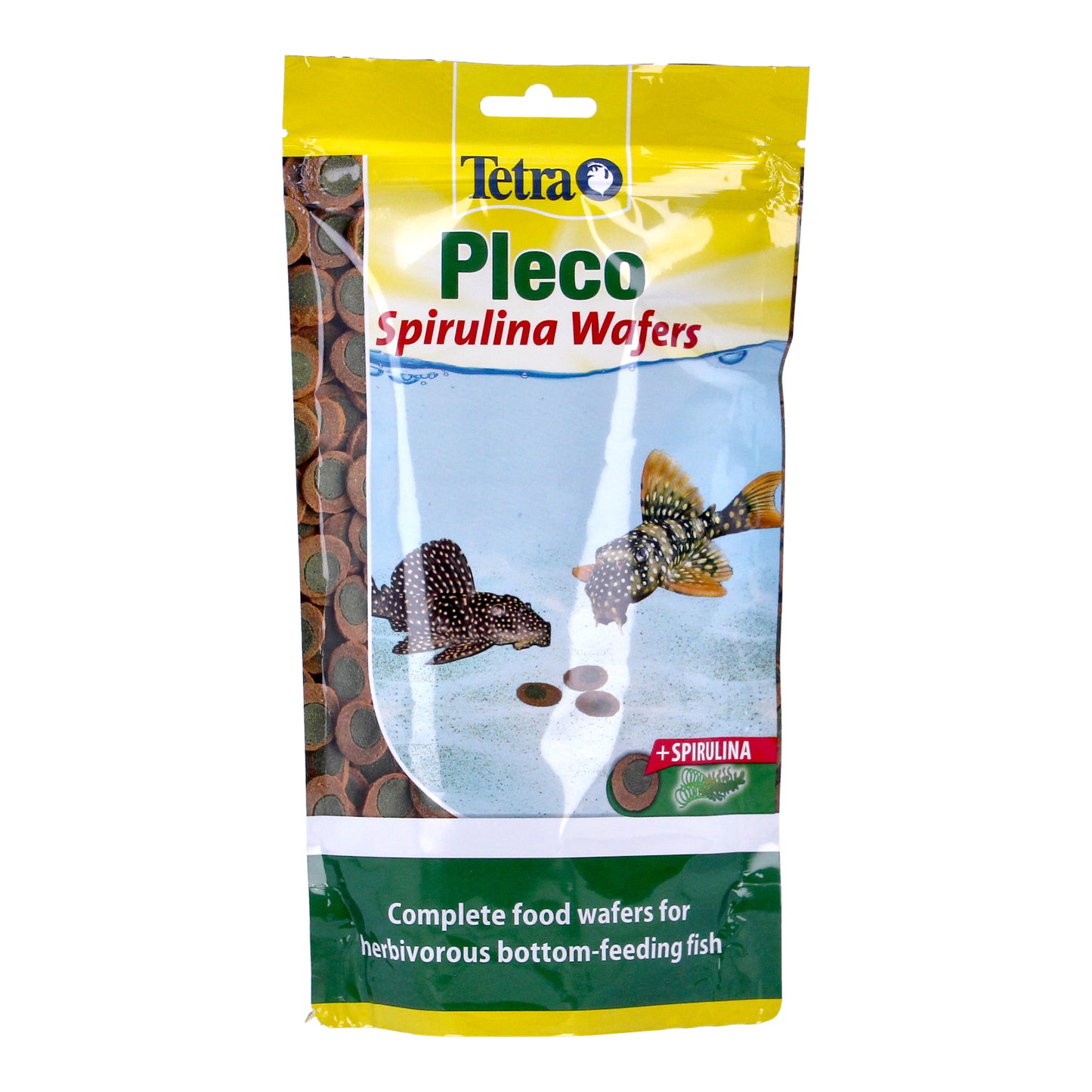 TETRA PLECO SPIRULINA ALGAE WAFERS 2-in-1 FOOD SINKING AQUARIUM FISH TANK