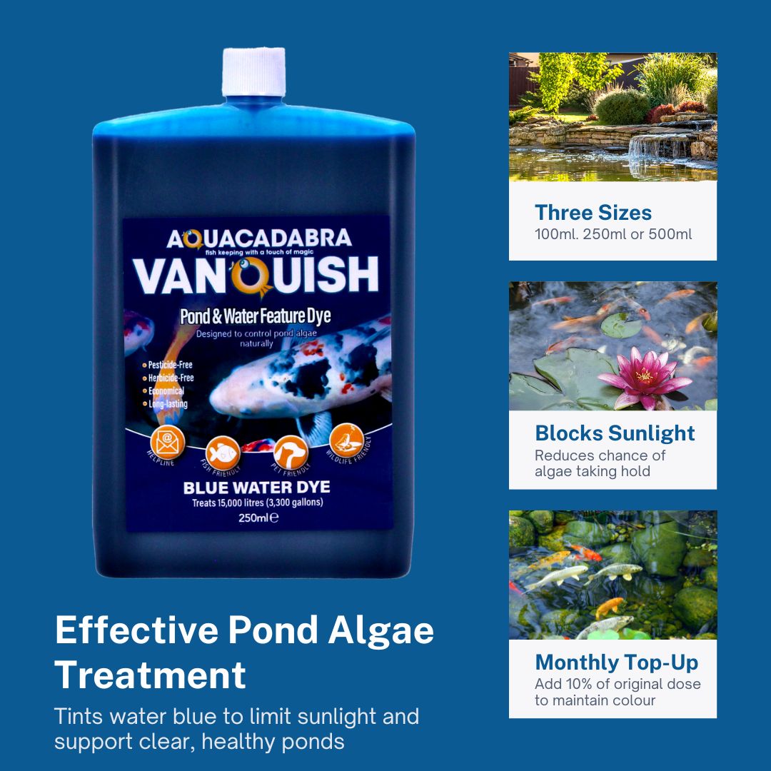 Aquacadabra Vanquish Pond Water Feature Dye Blue